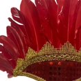 thumbnail image 4 of Bewildely Large Feather Headdress Head Accessories Stage Fancy Dress Cosplay Kits de decoración para fiestas Rojo 50x23 cm, 4 of 6