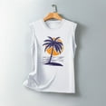 thumbnail image 4 of Wycnly Tank Top for Women Gym Tops for Women Hawaiian Beach Vacation Loose Comfy Tank Shirt Cute Coconut Tree Print Sleeveless Tee Shirts Girls Sleeveless Shirt, 4 of 5