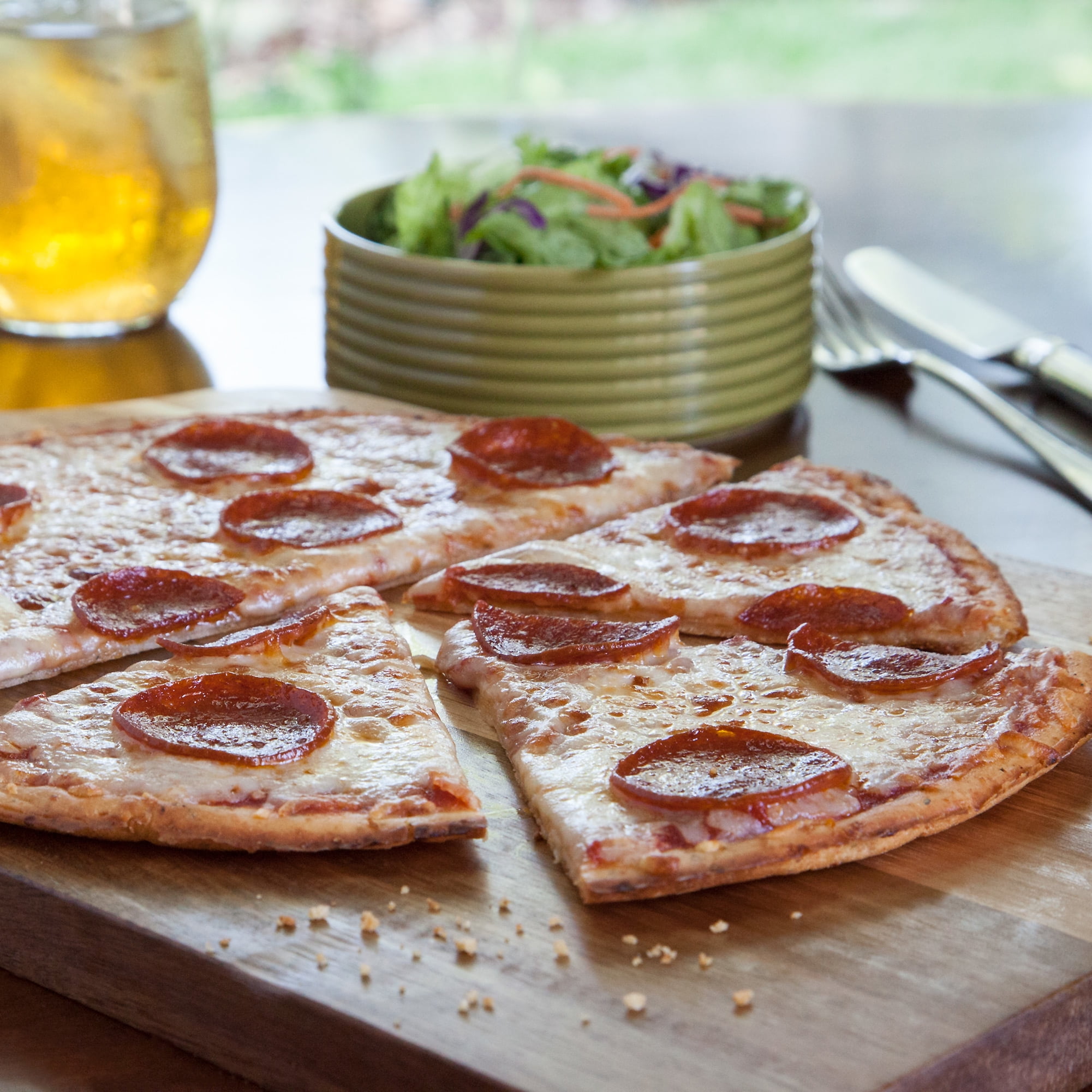 Sonoma Flatbreads Gluten Free Pepperoni, Marinara Sauce, 11.42 oz. (Frozen - Contains: Milk, Soy)