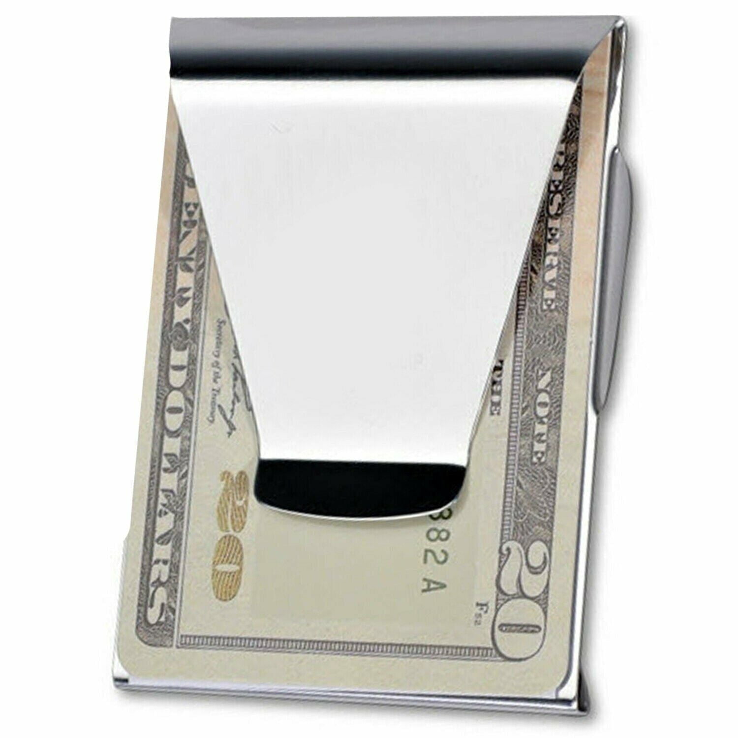 Slim Metal Cash Holder 10 Pack Stainless Steel Money Clips - Slim Metal ...