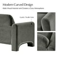 thumbnail image 5 of 59" Modern Loveseat Sofa Chenille Fabric 2-Seater Couch with Curved Design for Small Space Living Room Gray, 5 of 6