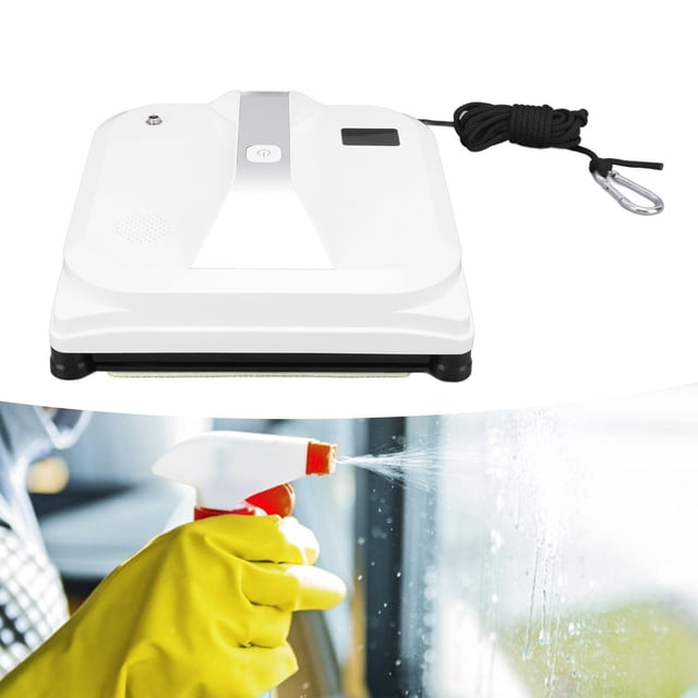 Window Cleaning Robot 2800pa Strong Suction Remote Control Smart Window Glass Cleaner Remote Control Cleaner for High Rise Tile 100-240V