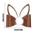 thumbnail image 3 of RXIRUCGD Easter Bow Clips Glitter Bunny Rabbit Ear Hair Pins Quicksand Sequin Bow Hair Barrettes Hair Accessories for Girls Women Birthday Gifts, Easter Decorations, Easter Basket Stuffers, 3 of 6