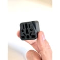 thumbnail image 2 of Adaptador de Enchufe de Viaje Unidapt Blanco de 3 Clavijas para Europa a EE. UU., 2 of 5