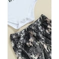 thumbnail image 6 of Infant Baby Boy Fall Clothes I‘m Going Hunting with Daddy Long Sleeve Rompers + Elastic Pants + Hat 3pcs Outfit, 6 of 7
