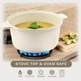 thumbnail image 4 of Gotham Steel Cream 5 Quart Ultra Nonstick Lightweight Dutch Oven Dishwasher and Oven Safe, 4 of 8
