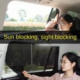 thumbnail image 7 of 4 PCS Magnetic Car Side Window Sun Shade U-V ion Auto Window Sunshade Curtain Mesh Summer Car Window ion Film Black, 7 of 7