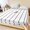 Black White, variant on Full Size Fitted Sheet Set - Beige Retro 3 Piece Bedding Sets 16" Deep Pocket Fitted Sheet with 2 Pillowcases, Farmhouse Geometric Vertical Stripes Modern Brushed Microfiber Hotel Luxury Bed Sheets