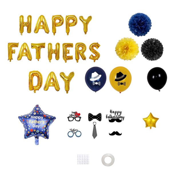 Globos de Cumpleaños Feliz Día del Padre Globos Decorativos Wmkox8yii HKAHFKAH1318