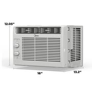 Midea 5,000 BTU Mechanical Window Air Conditioner, Covers up to 150 Sq ft, Easy Installation, MAW05M1WWT, White, New