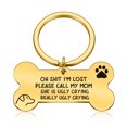 thumbnail image 1 of Etiqueta de perro que talla la etiqueta de perro divertida del animal doméstico etiqueta personalizada etiqueta del collar de perro del acero inoxidable, 1 of 5