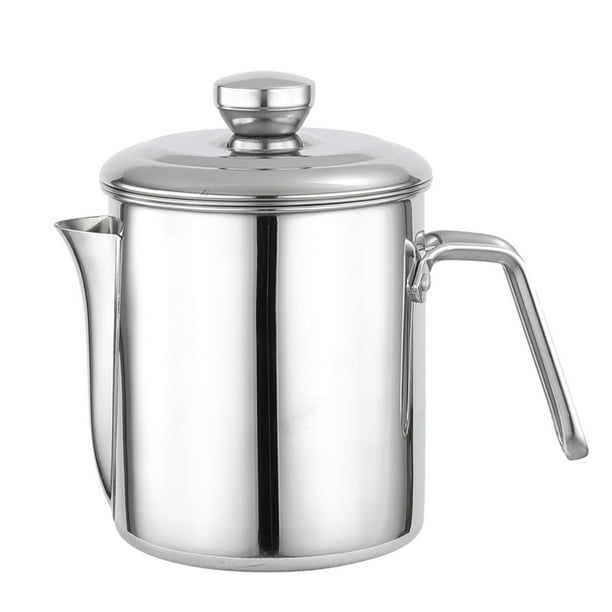 Matsuzay Colador de aceite de cocina, filtro práctico de acero inoxidable, fácil de limpiar, conveniente para filtrar la olla Cocina y Comedor 1.3L