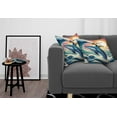 thumbnail image 5 of Ambesonne Nautical Throw Pillow Cover Pack of 2, Archer Wild Cat on a Whale, 2 Pcs-24" x 24", Teal Purple and Orange, 5 of 5