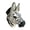 F, variant on OIUR PVC Animal Head Figurine Refrigerator Decoration Mini Antelope Elk Mammoth Zebra Deer Wolf Tiger Head Statue Wall Sculpture Ornament