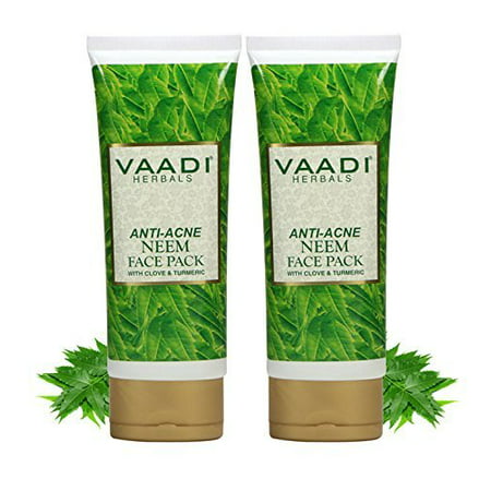 Vaadi Herbals Anti Acne Neem Face Pack with Clove and Turmeric, 120g x