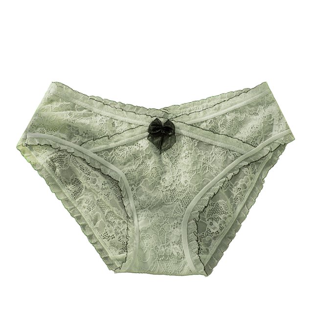 B91xZ String sous-Vêtements pour Femmes Confort Couleur Unie Culottes, Vert Taille Unique