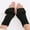 Black, variant on Black Gloves Mittens Short Bow Gloves Autumn and Winter Women's Cute Wrist Knitted Wool Warm Fingerless Gloves