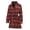 359, variant on Halloween Orange Buffalo Check Women Bathrobe One Size Univeral Fits, Halloween Decorative Fashion Lightweight Plush Fleece Long Robe For Women