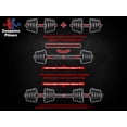 thumbnail image 4 of Zoogamo Adjustable Dumbbells Set Weight to 88Lbs, Free Weight with Connecting Rod Used As Barbell, for Men and Women Home Gym Work Out Training Fitness Equipment All-Purpose, 4 of 7