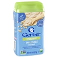 thumbnail image 4 of Gerber Baby Cereal, 1st Foods, Organic Oatmeal, 8 OZ, 6 Count, 4 of 7