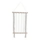 thumbnail image 1 of Tapiz de pared de macramé, tapiz tejido bohemio, decoración de arte de pared con tapiz de macramé blanco, 1 of 9