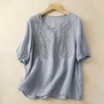 thumbnail image 2 of Pisexur Hauts pour Femmes Hauts Décontractés à Manches Courtes Col Rond Été T-Shirts Amples Blouse, 2 of 8