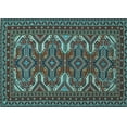 thumbnail image 1 of Ahgly Company Indoor Rectangle Persian Light Blue Traditional Area Rugs, 5' x 8', 1 of 4
