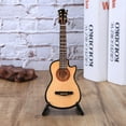 thumbnail image 2 of Spptty Miniature Guitar,Guitar Model Decor,Miniature Acoustic Classical Guitar Model Mini Wooden Guitar Desktop Decoration Gifts, 2 of 8