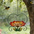 thumbnail image 4 of JZCHUNTOY Bird Feeder, 1 Piece Hanging Wild Bird Feeder, Weather Proof Large Capacity Bird Feeding Device, Easy to Fill and Clean Feeder, for Outdoor Garden Yard Patio Wild Bird Feeding Use, 4 of 5