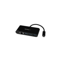 StarTech 3-Port USB-C Hub with Gigabit Ethernet and Power Delivery