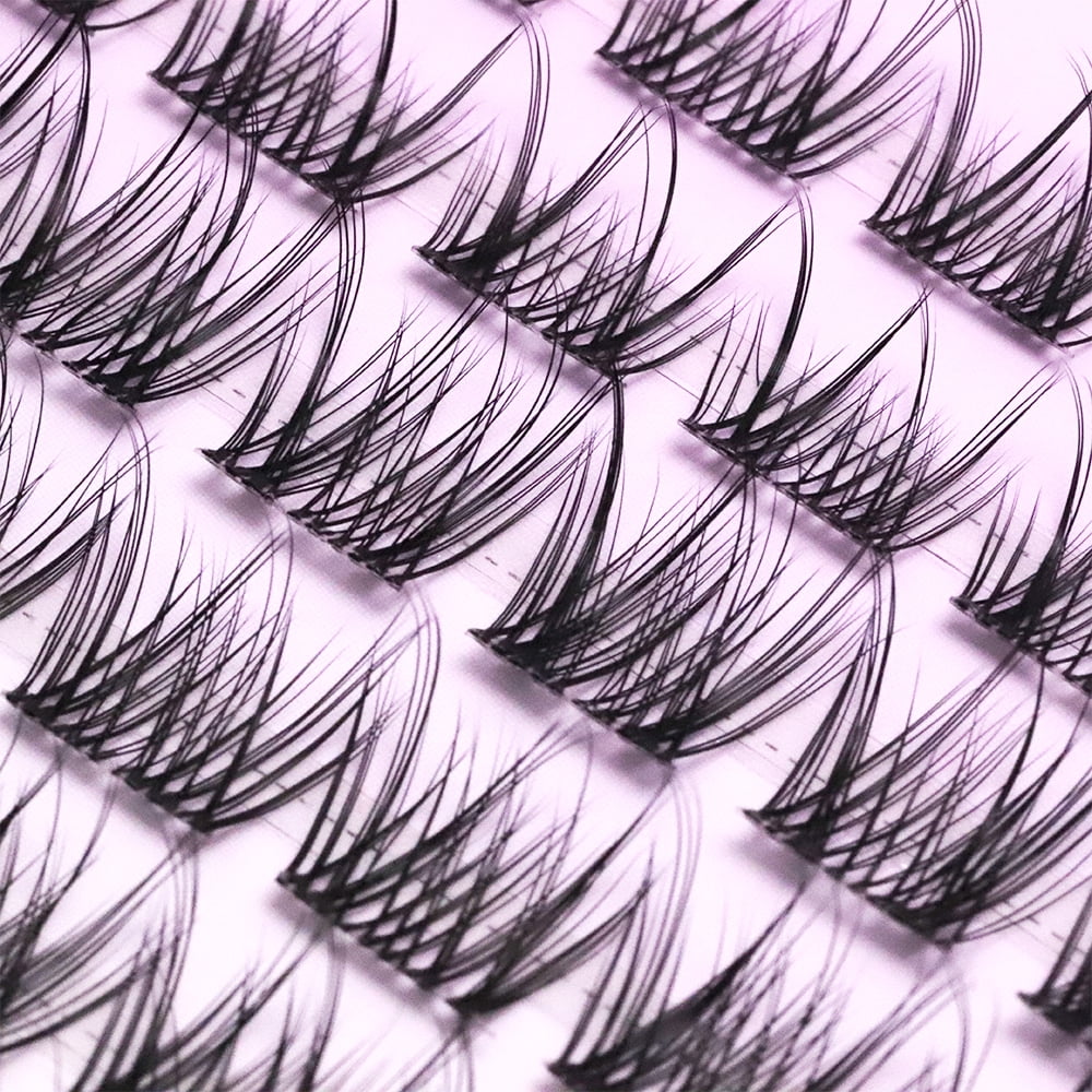 Veyesbeauty LuxeBold Cluster Black Color Lash Kit Bond & Seal Reusable Self Application at Home