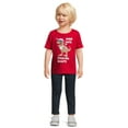 thumbnail image 2 of Wonder Nation Valentine's Day Toddler Short Sleeve Graphic Tee, Sizes 12M-5T, 2 of 5