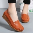 thumbnail image 2 of SuTry Women's Moccasin Loafers Slip On Wedge Heel Lightweight Comfortable PU Leather Casual Walking Shoes(41), 2 of 8