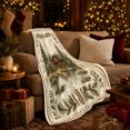 thumbnail image 3 of Rustic Pine Log Cabin Retreat Wilderness Woodland Scene, Peaceful Mountain Lake Scene, Warm Flannel Blanket for Cabin and Lodge, Outdoor Lovers Camping Gift, Artistic Home Decor, 3 of 9