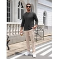 thumbnail image 6 of COOFANDY Men's Long-Sleeve Crewneck T-Shirt with Pocket, Casual Soft Stretch Tee, Casual Cotton Jersey, 6 of 8
