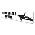 thumbnail image 4 of Orca Whale Lover Aluminum Metal Decor Sign - 4x18 inches, 4 of 4