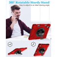thumbnail image 2 of Case for iPad (A16) 11th Generation 11 Inch 2025, iPad 10th Generation 10.9 inch 2022 Protective Cover with Screen Protector/Pencil Holder/Rotating Stand/Hand Strap/Shoulder Strap, 2 of 7