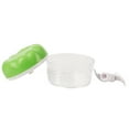 thumbnail image 4 of Garlic Chopper Manual Mini Safe Multipurpose Transparent Garlic Mincer with Drawstring for Kitchen ABS Stainless Steel 9x7cm 137g, 4 of 7