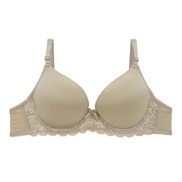 Brasier Carnival con Encaje Nude Liso Talla 38B para dama, de microfibra con copa preformada y varillas laterales para soporte. Incluye tirantes y broche ajustables, base de encaje y moño frontal, ideal para comodidad y estilo diario.