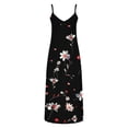 thumbnail image 4 of LVHAOGJOB Robe Maxi pour Femmes à Bretelles Spaghetti Sans Manches Robe d'Été Longue Imprimé Tendance Robe de Plage pour Femmes, 4 of 5