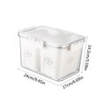 thumbnail image 3 of MORESEC Food Preservation Box Sealed Storage Tank For Cereals Large Storage Box Kitchen Food Storage Dry Fruit Tea Sealed Tank Deals of the Day Clearance Prime, white, 3 of 3