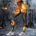 thumbnail image 7 of mgoYE Halloween Sweat Pants Women High Waisted Stretchy Soft Holiday Patterned Tights Workout Yoga Pants Size L, 7 of 7