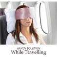 thumbnail image 6 of 100% Mulberry Silk Sleep Mask Eye Mask for Man and Woman with Adjustable Headband, Full Size Large Sleep Mask & Blindfold for Total Blackout for All Night Sleep, Travel & Nap- Light Plum, 6 of 7