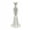 White, variant on KGJQ Elegant Dress Shaped Vase, 3D Printed Minimalist Flower Holder, Modern Decorative Bud Vase for Living Room, Entrance, Dressing Table, Home Decor