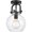 Matte Black, variant on 410-1F-BK-8CL Innovations Lighting Newton-One Light Flush Mount-8 Inches Wide by 12.5 Inches High-Matte Black Finish