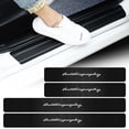 thumbnail image 2 of 4pcs Carbon Fiber Car Door Sill Anti-Scratch Guard Sticker For LandRover RangeRover Evoque Defender Discovery SVR Autogiography BL For Autogiography, 2 of 6