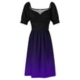 thumbnail image 5 of Black/Purple Gradient Sleeveless Dress Bride dresses elegant guest wedding dress dress summer 2024 women, 5 of 6