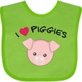 thumbnail image 3 of Inktastic I Love Piggies with Cute Pig Boys or Girls Baby Bib, 3 of 4