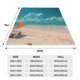 thumbnail image 3 of Balery Shopping Cart On Tropical Beach Manta de Felpa Suave y Acogedora – Cobija de Franela Aterciopelada para Cama, Lavable y Cálida para Sofá, Mascotas, Transpirable-50"x40", 3 of 7