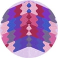thumbnail image 1 of Ahgly Company Indoor Square Patterned Dark Orchid Purple Area Rugs, 3' Square, 1 of 6